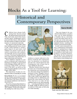 C Blocks As a Tool for Learning: Historical and Contemporary Perspectives