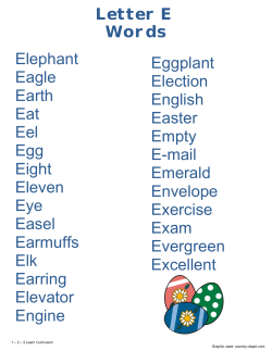 Letter E Words Elephant Eggplant