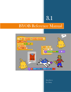3.1 BYOB Reference Manual