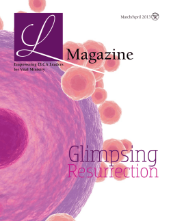 Glimpsing  Resurrection Magazine