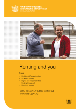 Renting and you