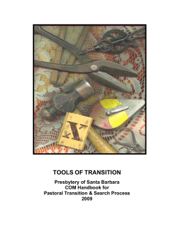 TOOLS OF TRANSITION
