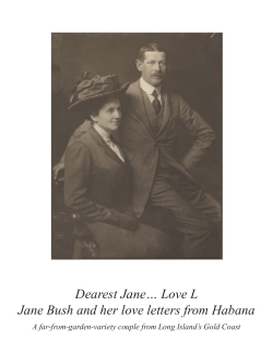 Dearest Jane… Love L