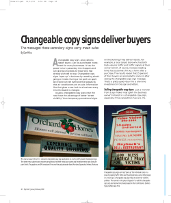 A Changeable copy signs deliver buyers By Dan Mika
