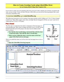 How to Create Greeting Cards using LibreOffice Draw