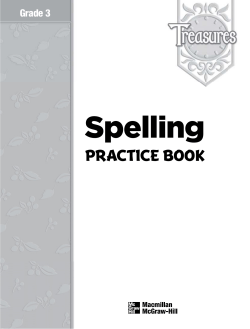 Spelling PRACTICE BOOK Grade 3