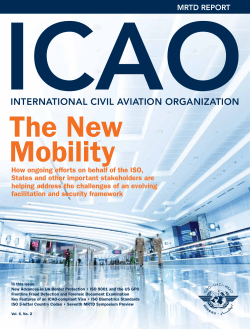 ICao The New Mobility InternatIonal CIvIl avIatIon organIzatIon