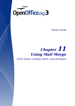 11 Chapter Using Mail Merge Writer Guide