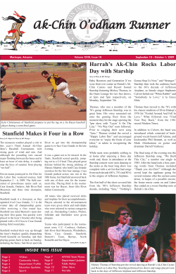Harrah’s Ak-Chin Rocks Labor Day with Starship Volume XXIII, Issue 18 Maricopa, Arizona