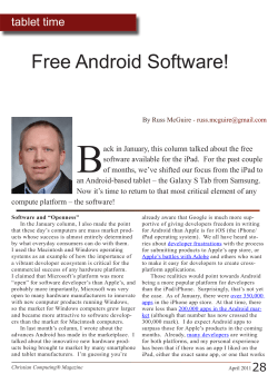 B Free Android Software! tablet time