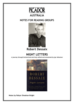 Robert Dessaix NIGHT LETTERS AUSTRALIA