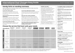 International Post Charges Easy Guide
