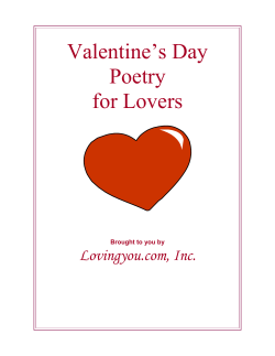 Valentine’s Day Poetry for Lovers Lovingyou.com, Inc.