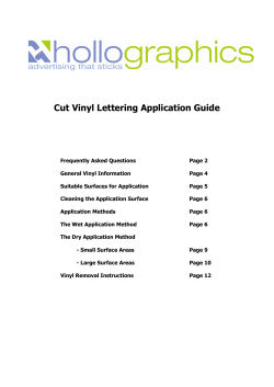 Cut Vinyl Lettering Application Guide