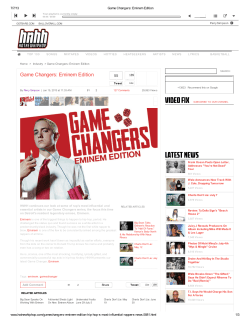 Game Changers: Eminem Edition