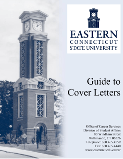 Guide to Cover Letters