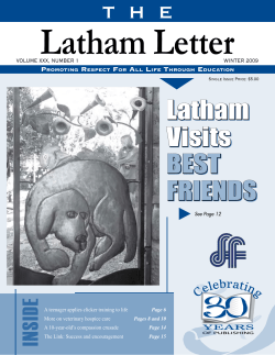 Latham Letter Latham Visits BEST