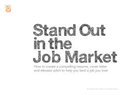 Stand Out in the Job Market