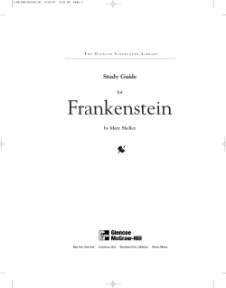 Frankenstein  Study Guide for