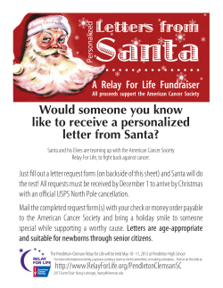 Santa  Letters from Would someone you know