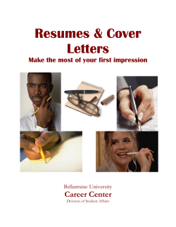 Resumes &amp; Cover Letters Career Center