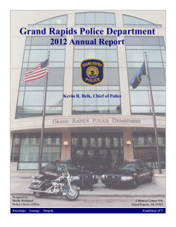 Grand Rapids Police Department 2012 Annual Report