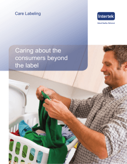 Caring about the consumers beyond the label Care Labeling