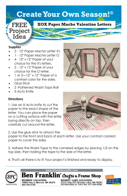 Create Your Own Season!  ® XOX Paper Mache Valentine Letters
