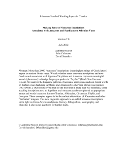 Princeton/Stanford Working Papers in Classics  Version 2.0 July 2012