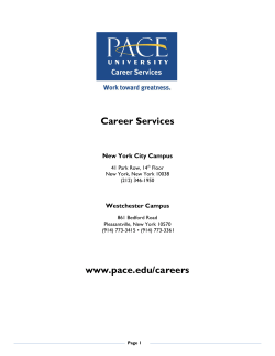 Career Services  New York City Campus Westchester Campus