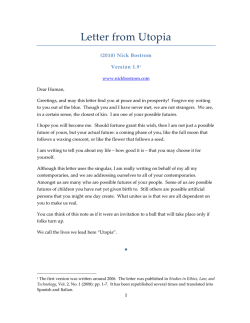 Letter from Utopia (2010) Nick Bostrom Version 1.9