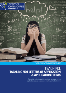 TEACHING: TACKLING NQT LETTERS OF APPLICATION &amp; APPLICATION FORMS