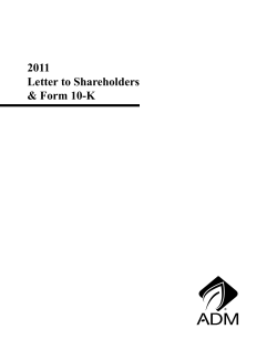 2011 Letter to Shareholders &amp; Form 10-K