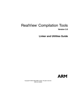 RealView Compilation Tools Linker and Utilities Guide Version 3.0