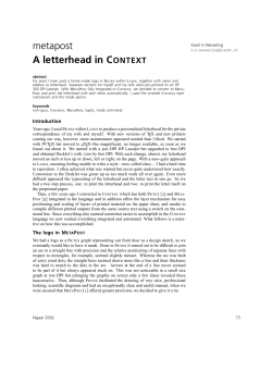 metapost A letterhead in C ONTEXT