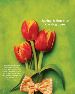 Spring &amp; Summer Catalog 2010