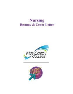 Nursing  Resume &amp; Cover Letter