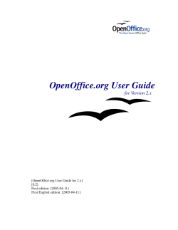 OpenOffice.org User Guide for Version 2.x