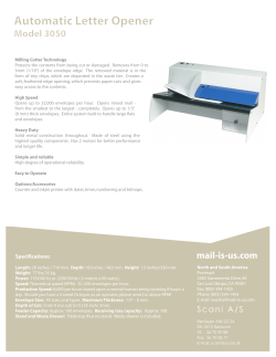 Automatic Letter Opener Model 3050
