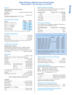 Pricing Papers