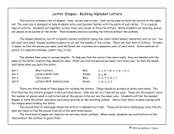 Letter Shapes - Building Alphabet Letters