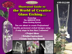 the World of Creative Glass Etching... Illustrated Guide to