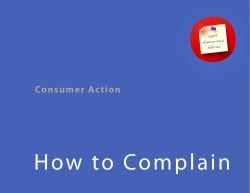 How to Complain Consumer Action 40th Anniversary