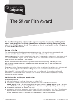 The Silver Fish Award