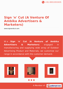 Sign 'n' Cut (A Venture Of Ambika Advertisers &amp; Marketers)