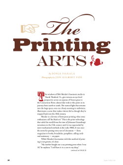 Te ☞ Printing arts