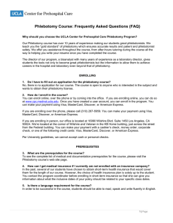 Phlebotomy Course: Frequently Asked Questions (FAQ)