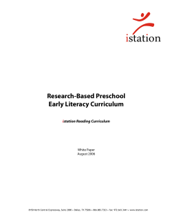 Research-Based Preschool Early Literacy Curriculum i station Reading Curriculum