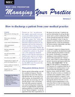 How to discharge a patient from your medical practice