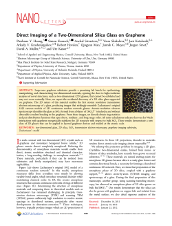 Direct Imaging of a Two-Dimensional Silica Glass on Graphene